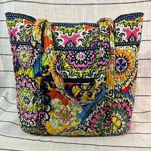 Vera Bradley lg weekend overnight carry-all bag tote retired print Rio quilted